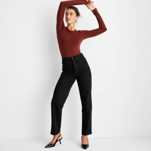 Universal Thread Black Highest Rise Women's   Straight Jeans